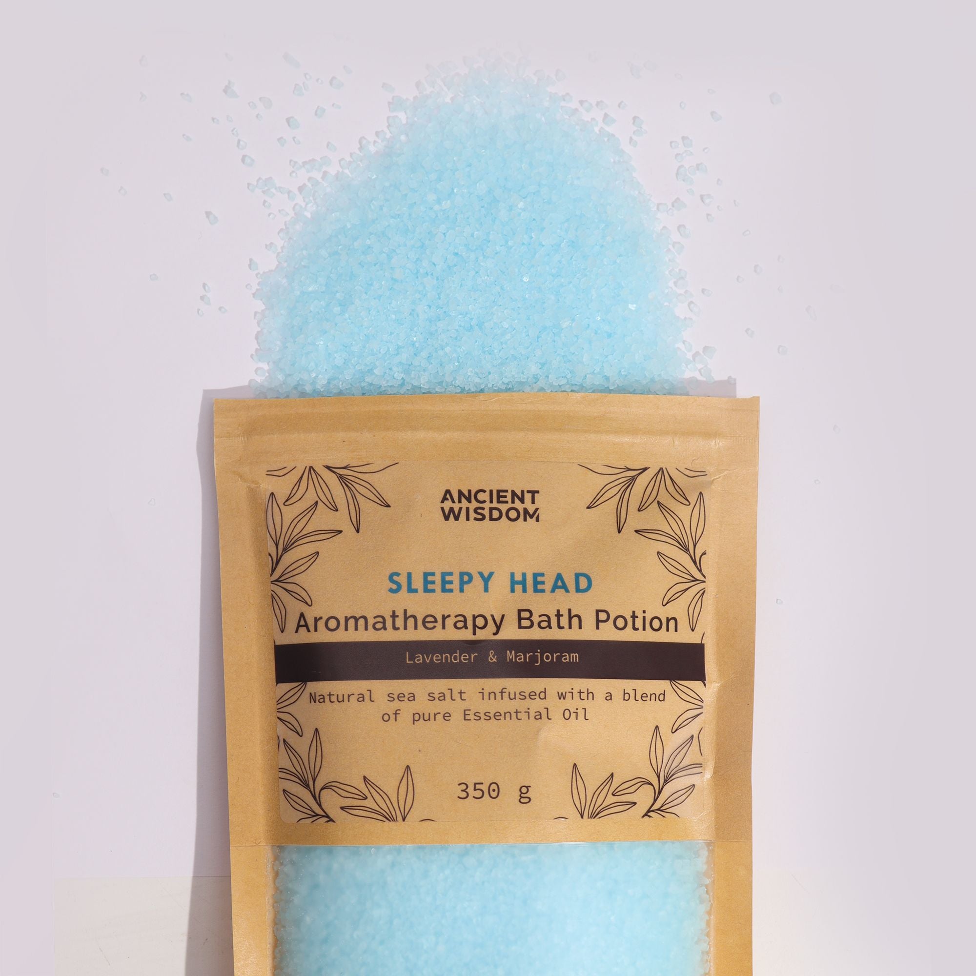 Aromatherapy Bath Potion in Kraft Bag 350g – Sleepy Head – Bath Salts – bath salts, alternate product view 3