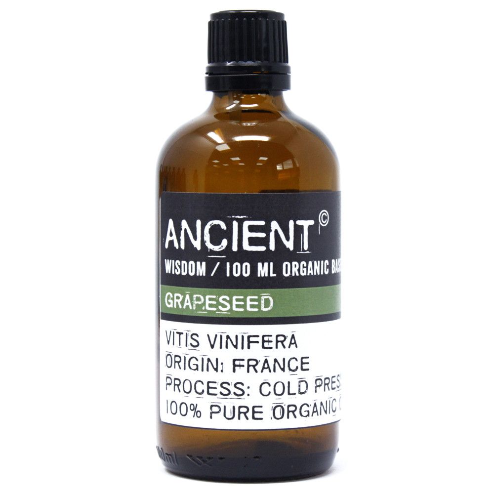 Grapeseed Organic Carrier Oil for Massage & Blending 100ml – gallery image 2