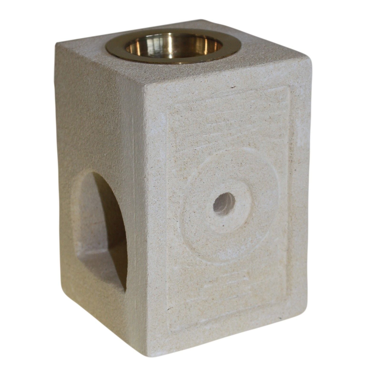 Stone Oil Burner – Square Moorish – oil burner, main product view