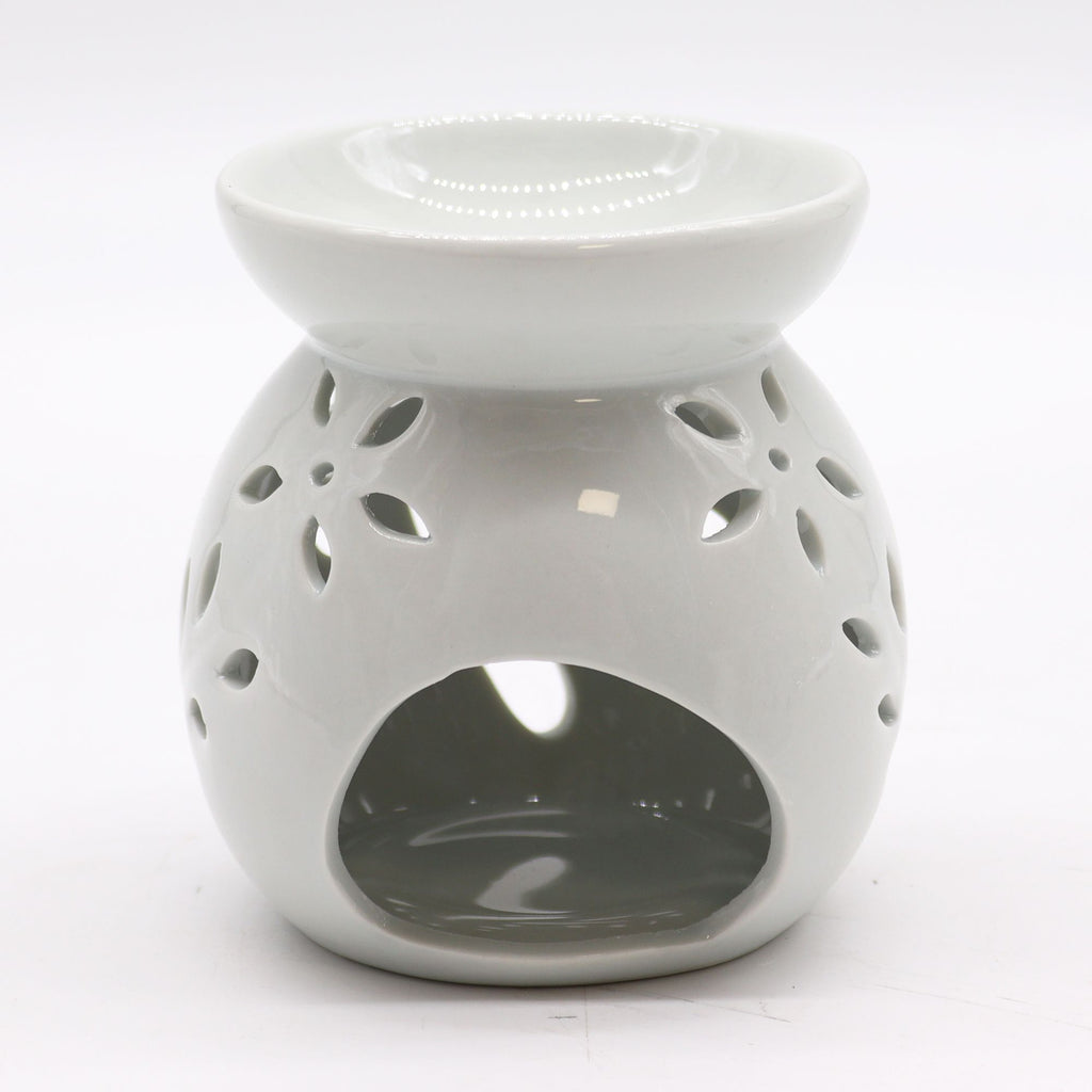 Lrg Classic White Oil Burner – Tree Cut – out – white oil burner, alternate product view 3