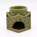Square Buddha Burner – Light Jade – Oil Burner – oil burner, main product view
