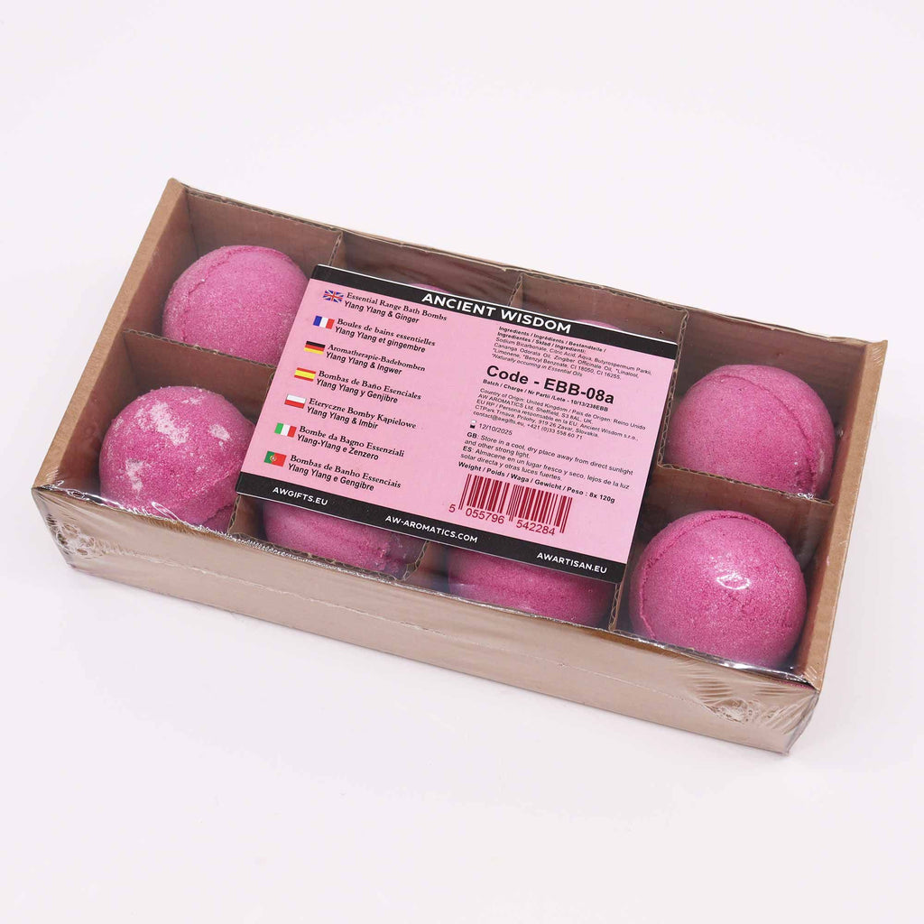 Essential Oil Bath Bomb – Ylang Ylang & Ginger – bath bomb, alternate product view 2
