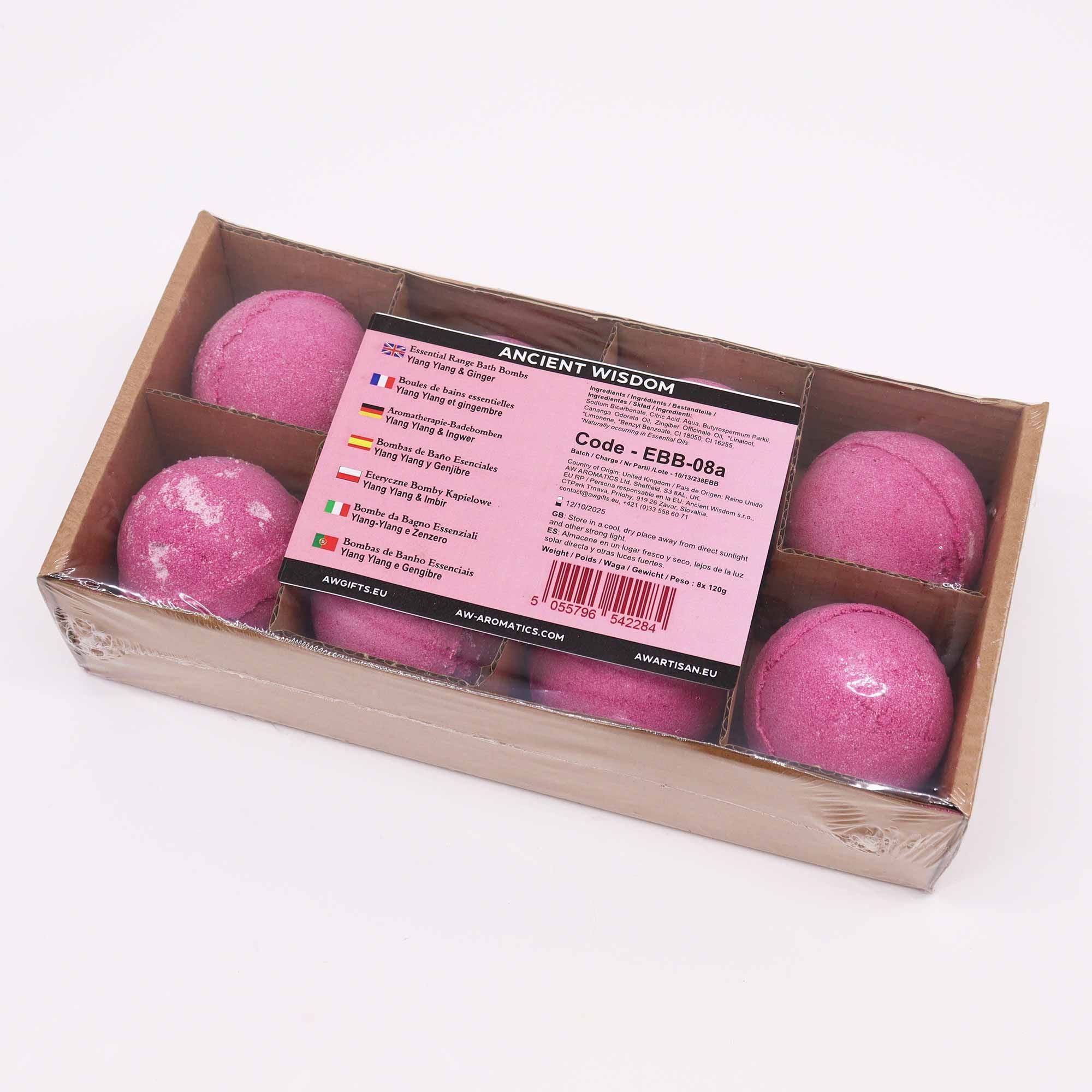 Essential Oil Bath Bomb – Ylang Ylang & Ginger – bath bomb, alternate product view 2