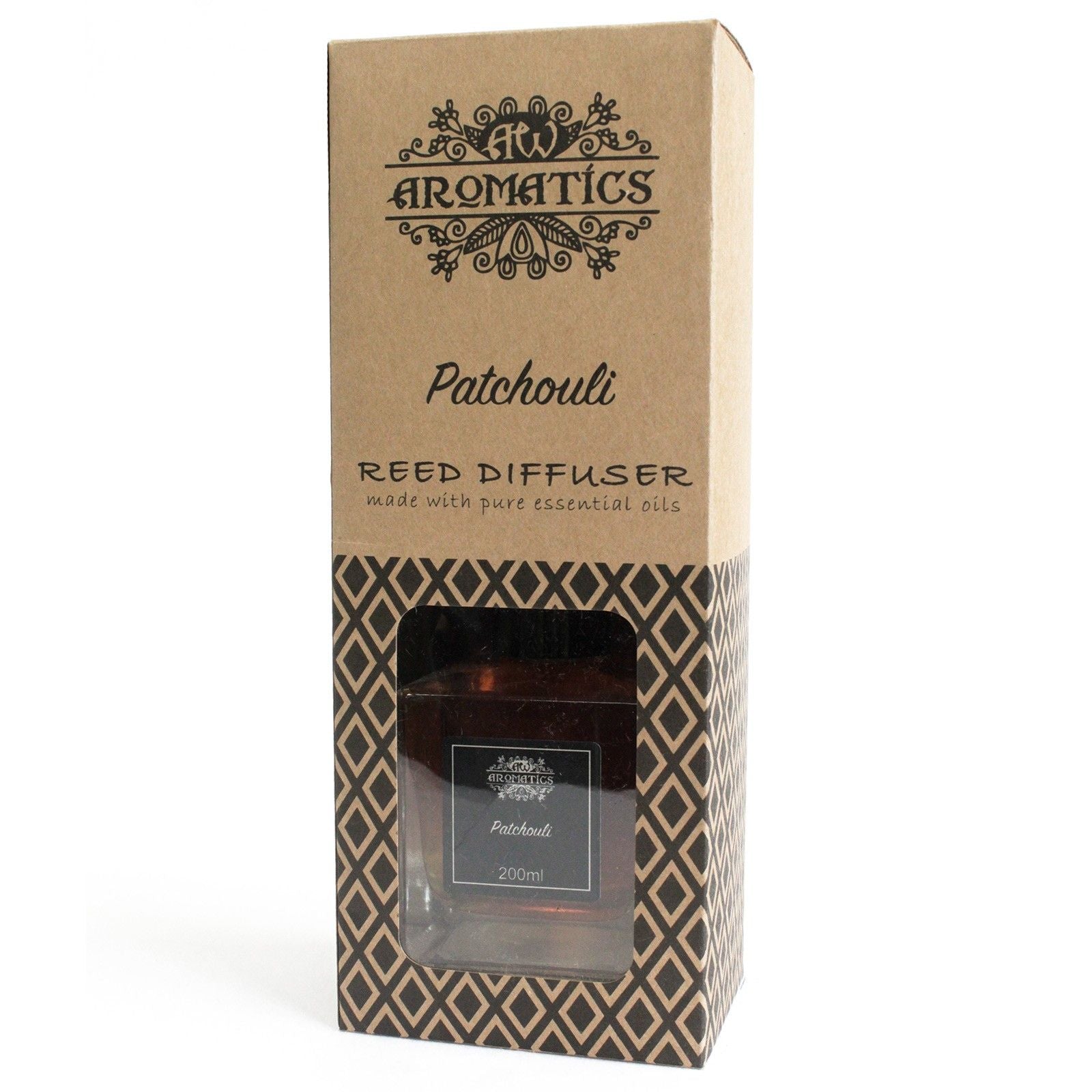 200ml Patchouli Essential Oil Reed Diffuser – reed diffuser, alternate product view 2