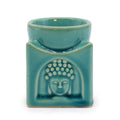 Square Buddha Burner – Soft Turquoise – Oil Burner – oil burner, main product view