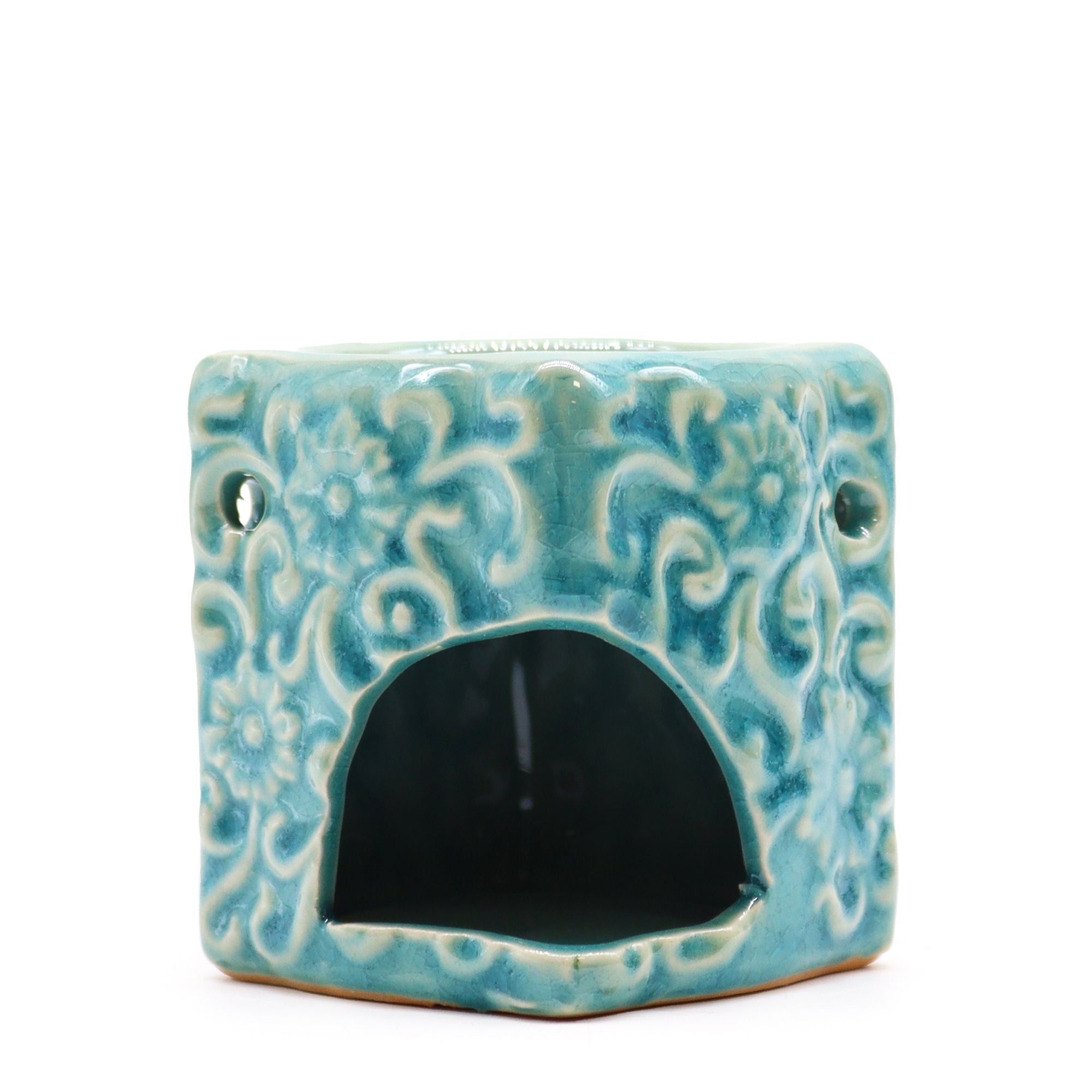 Classic Small Square Floral Fragrance Oil Burner – gallery image 6