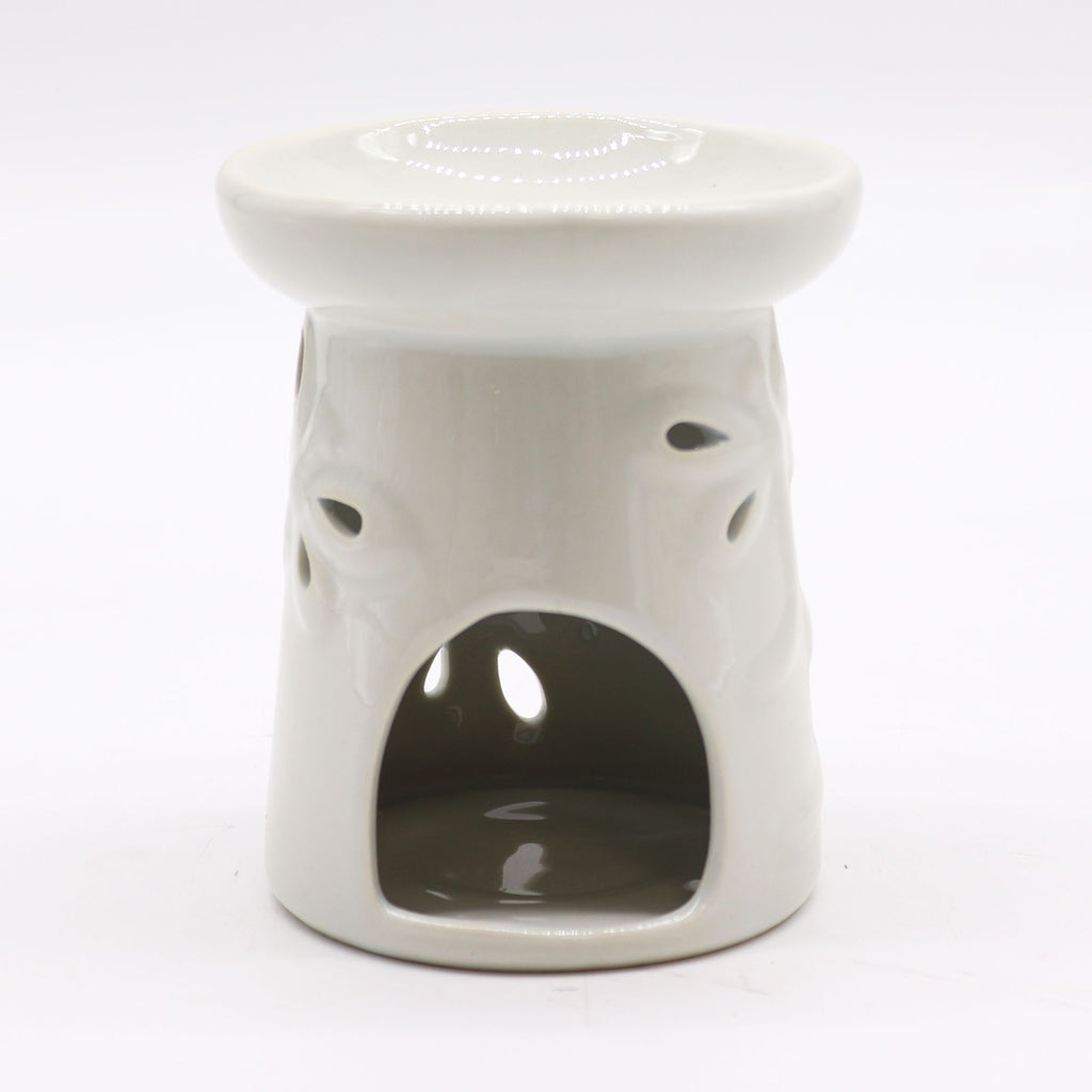 Classic White Oil Burner – Dragonfly – white oil burner, alternate product view 3