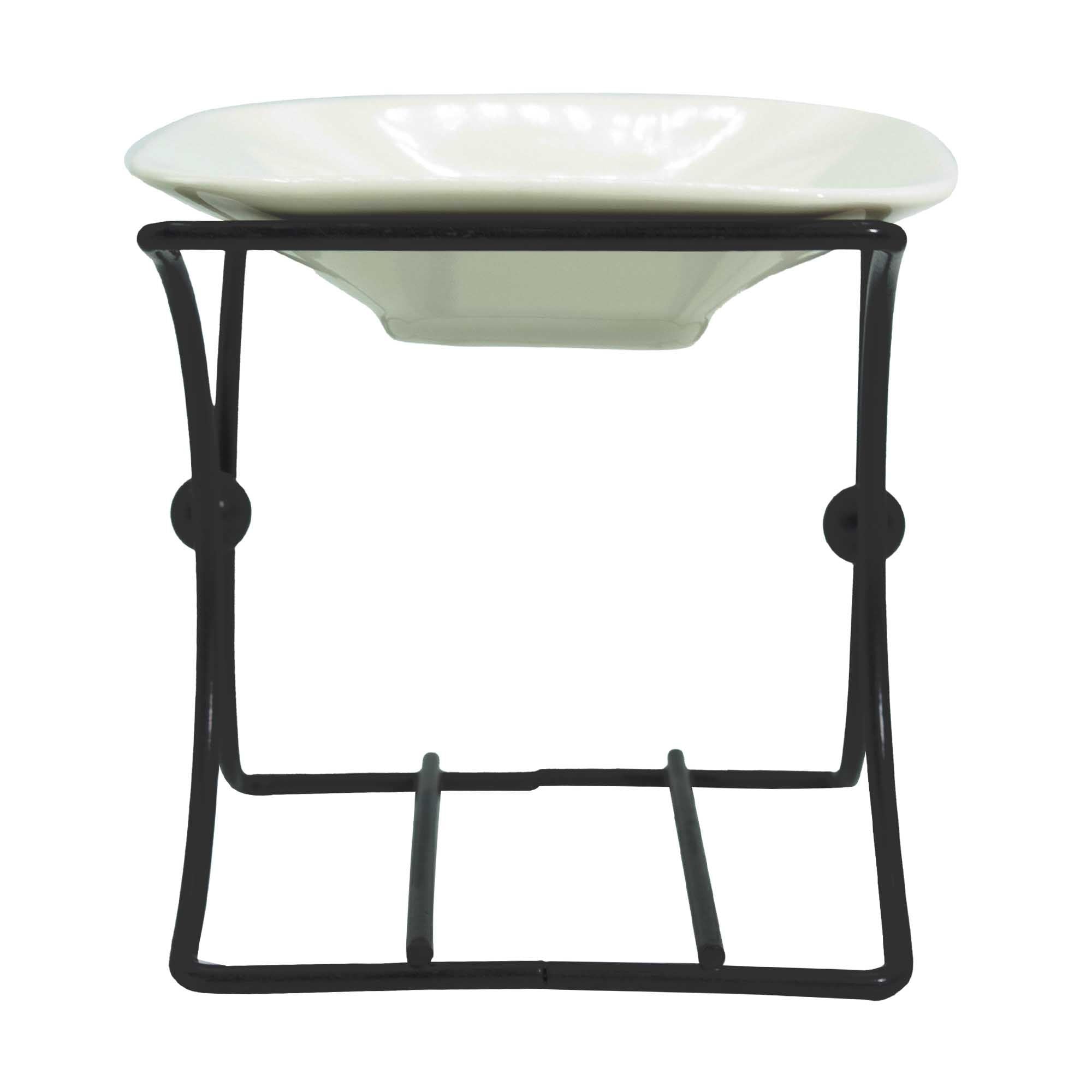 Ceramic & Metal Square Stand – Oil Burner – oil burner, alternate product view 5