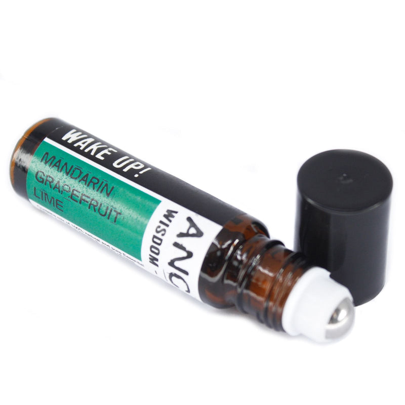 10ml Roll On Essential Oil Blend – Wake up! – Aromatherapy Roll-On – aromatherapy roll-on, main product view