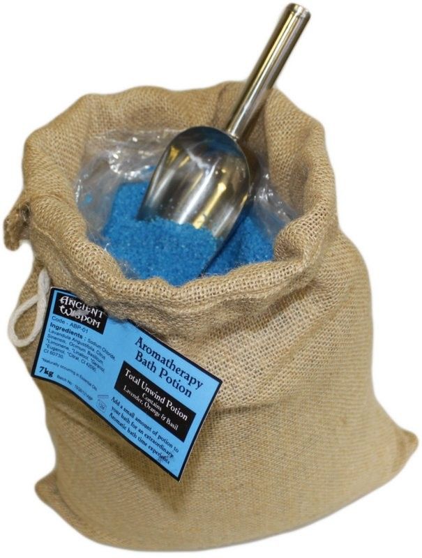 Total Unwind Potion 7kg Hessian Sack – Bath Salts – bath salts, alternate product view 2