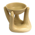 Open Hands Oil Burner – Tan – oil burner, main product view
