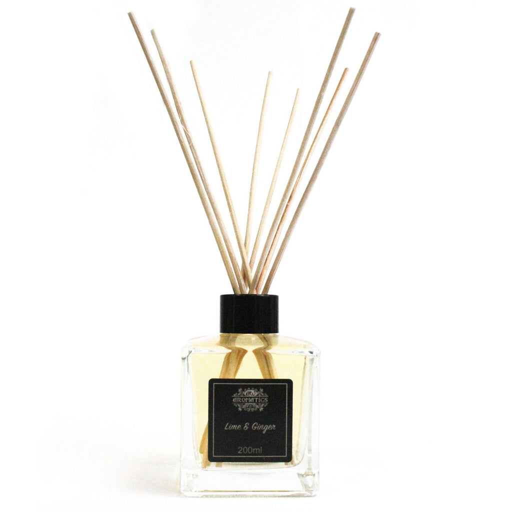 200ml Lime & Ginger Essential Oil Reed Diffuser – reed diffuser, alternate product view 4