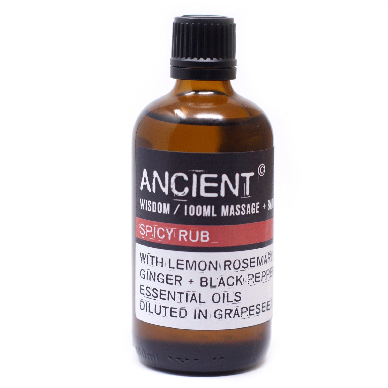 Spicy Rub Massage & Bath Body Oil 100ml – gallery image 2