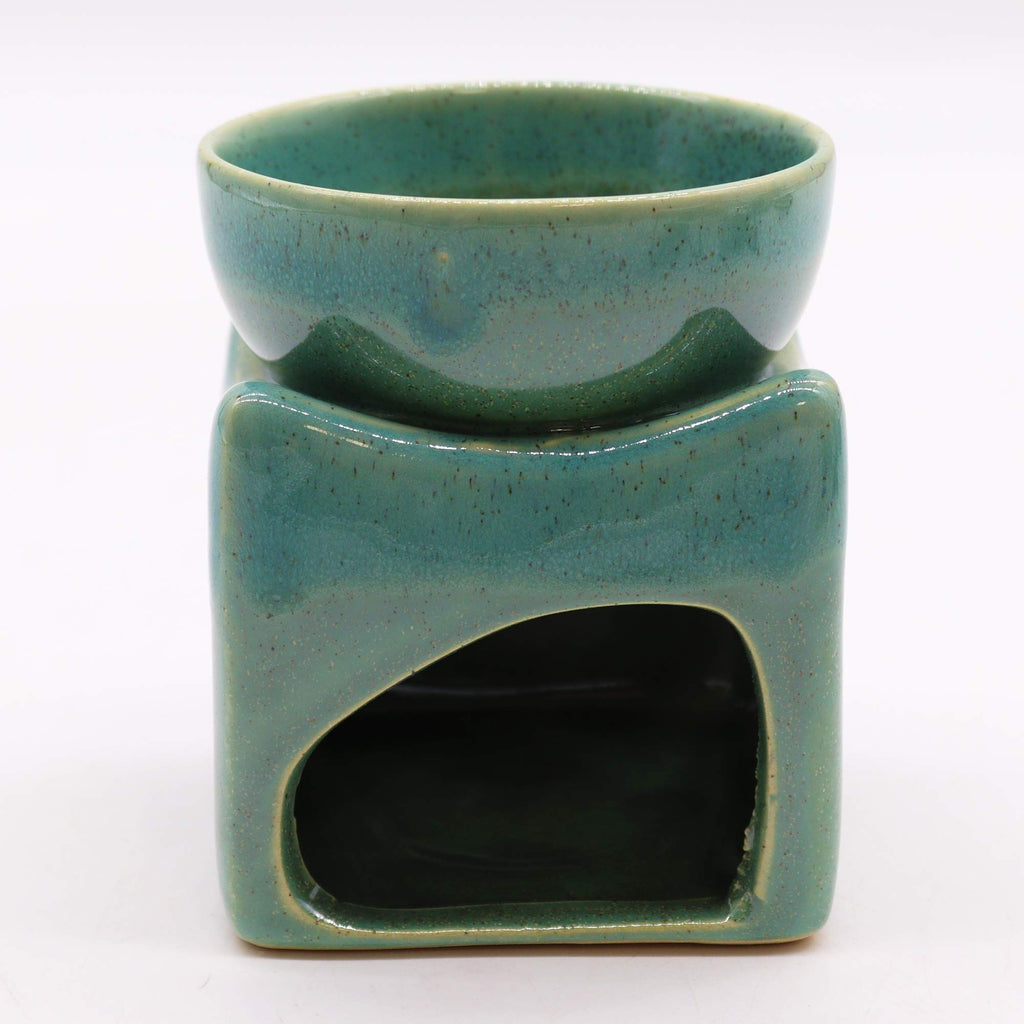 Lucky Coin Fragrance Oil Burner in Jade Green – gallery image 2
