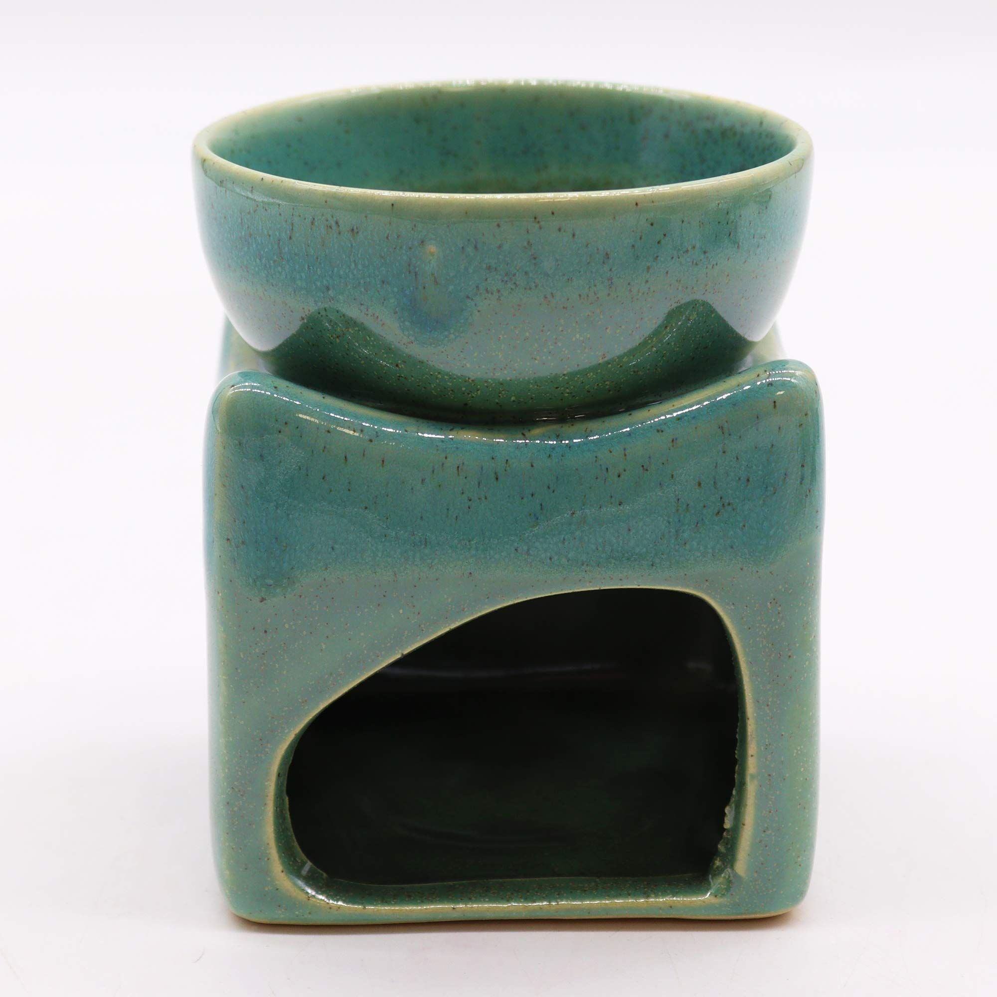 Lucky Coin Fragrance Oil Burner in Jade Green – gallery image 2