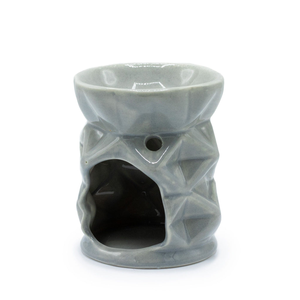 Oil Burner Geometric – Grey – grey oil burner, alternate product view 2