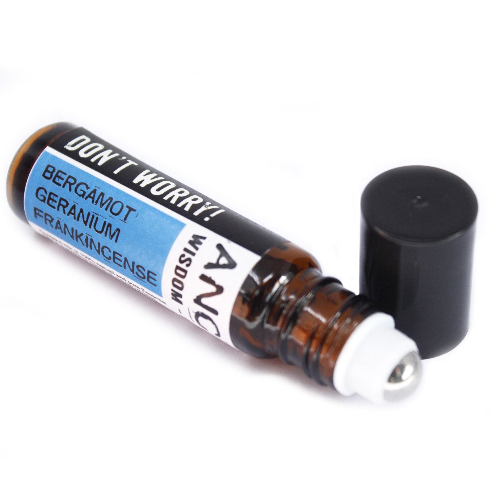 10ml Roll On Essential Oil Blend – Don't Worry! – Aromatherapy Roll-On – aromatherapy roll-on, alternate product view 4