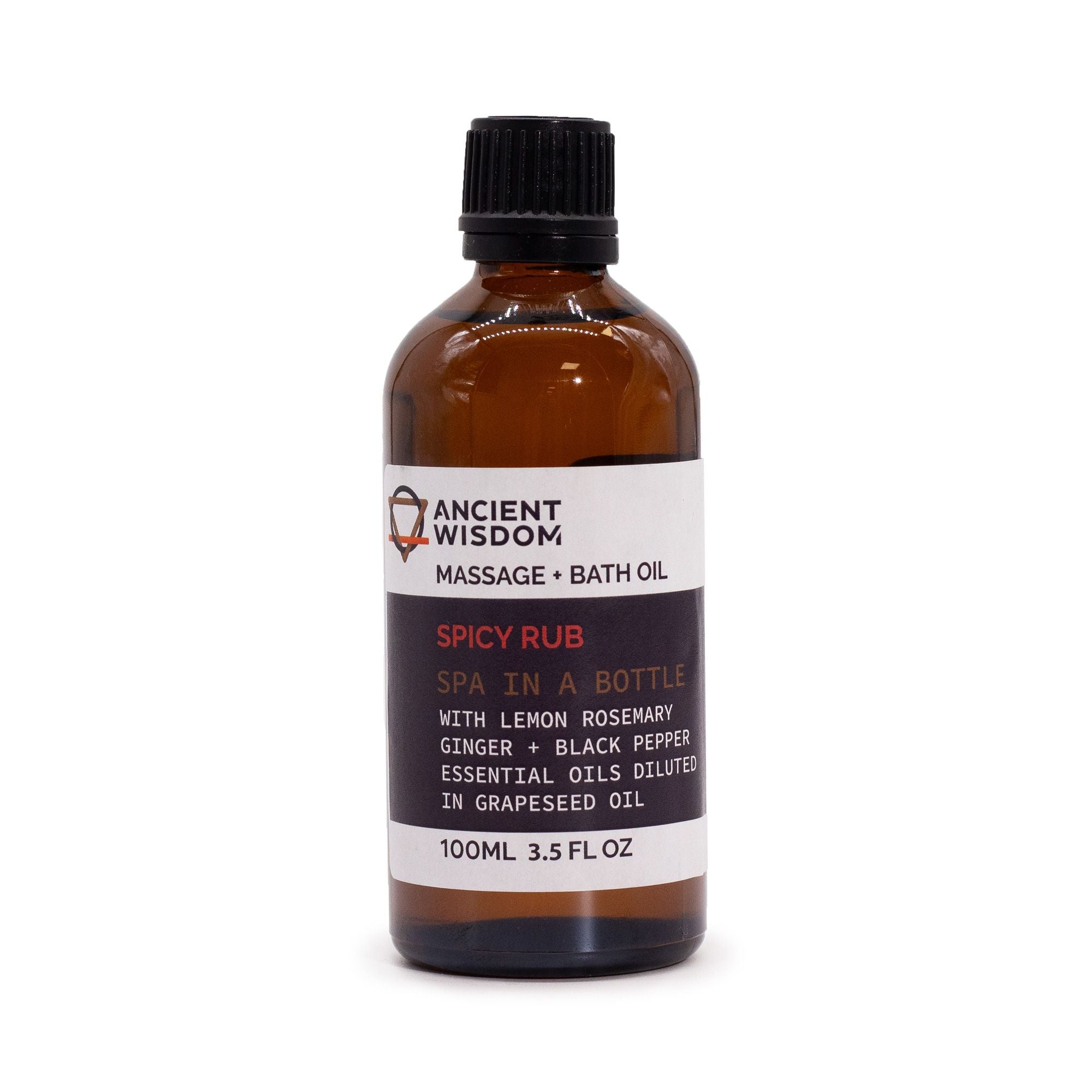 Spicy Rub Massage & Bath Body Oil 100ml – gallery image 6