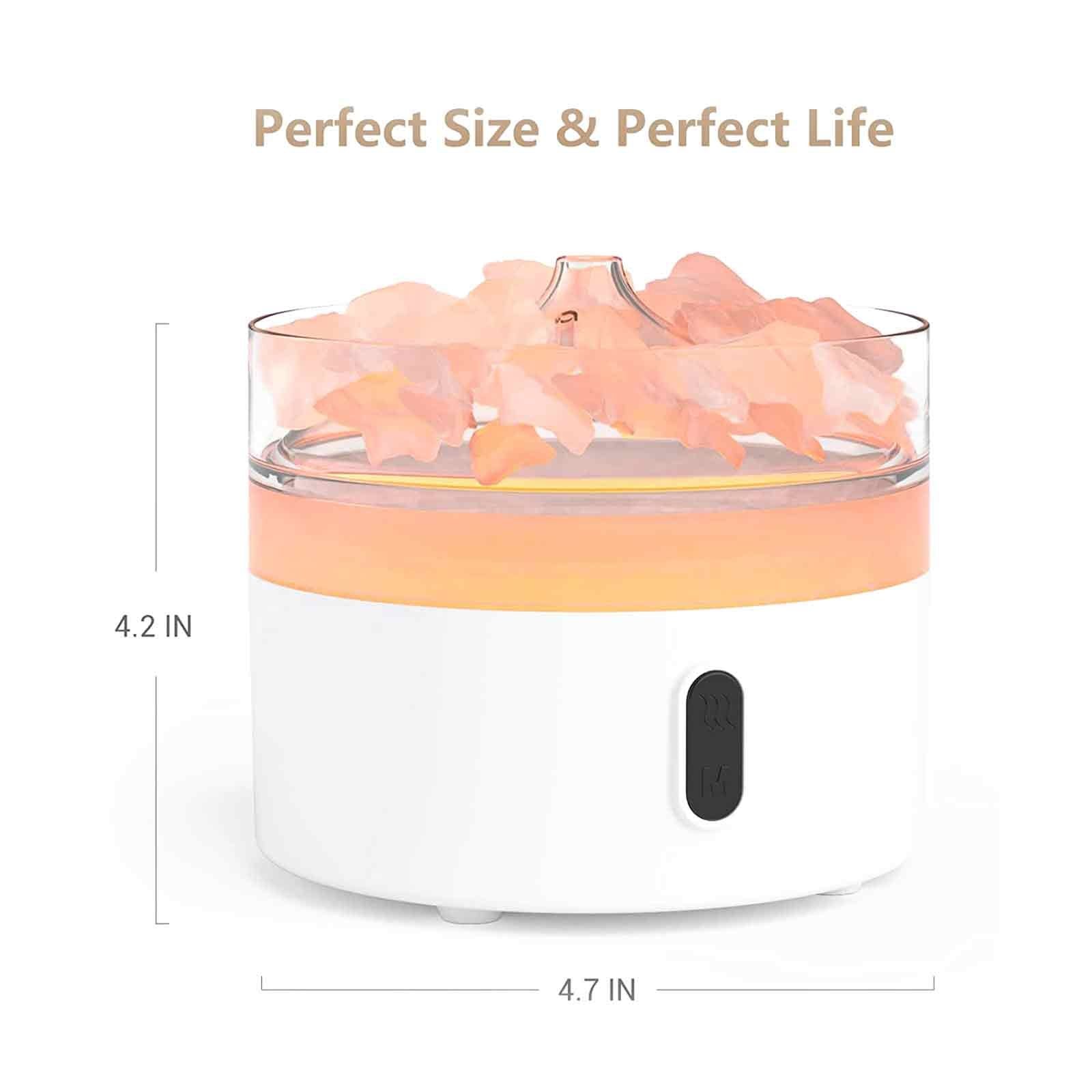 Himalayan Salt Flame Effect Home Fragrance Diffuser & Night Light – gallery image 3