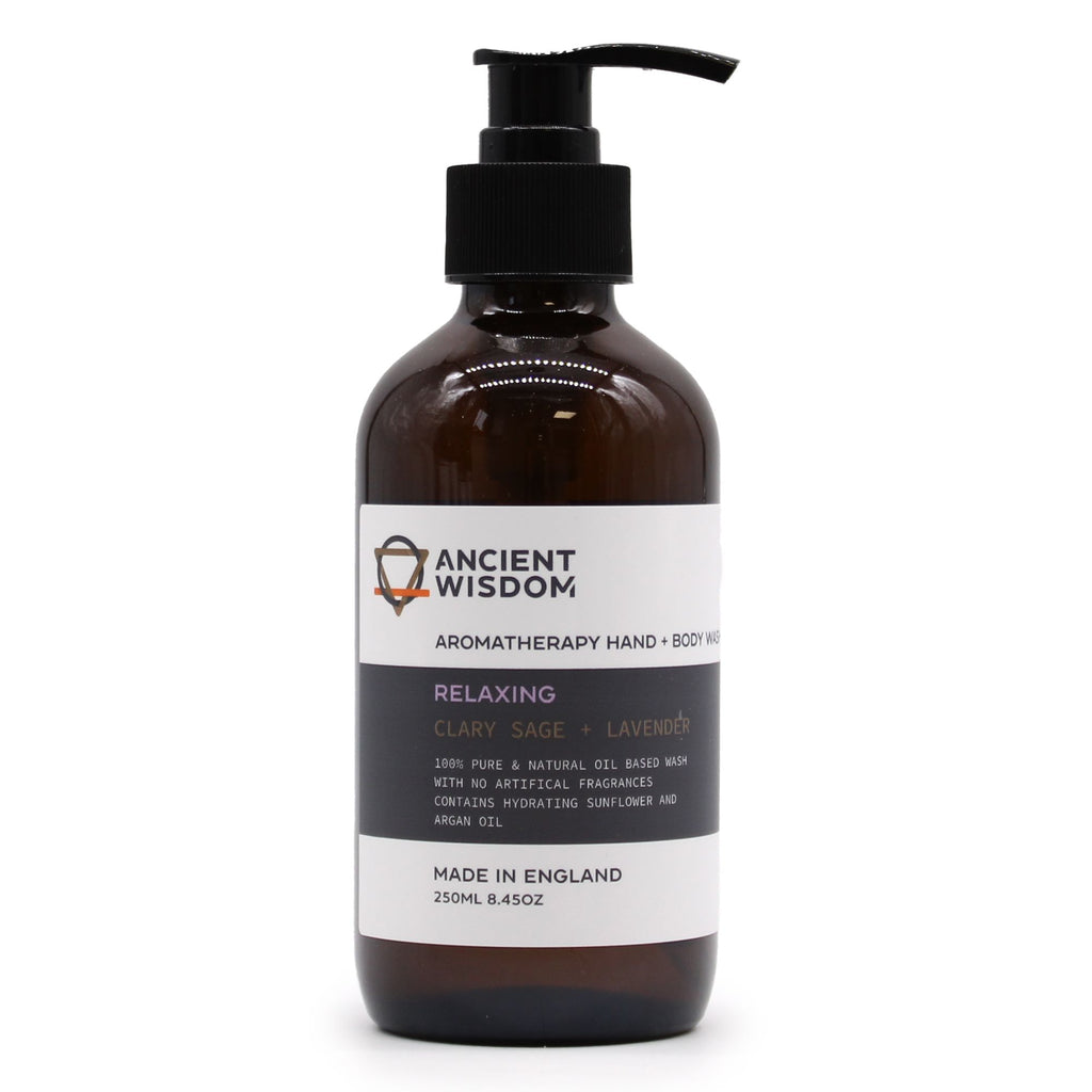 Clary Sage & Lavender Hand & Body Wash 250ml – Hand And Body Wash – hand and body wash, alternate product view 2