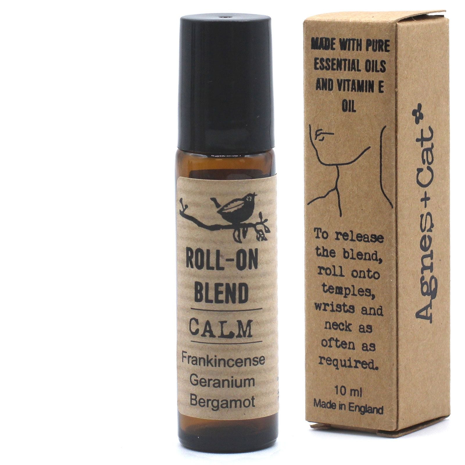 Agnes + Cat Roll On Essential Oil Blend – CALM – Aromatherapy Roll-On – aromatherapy roll-on, alternate product view 8