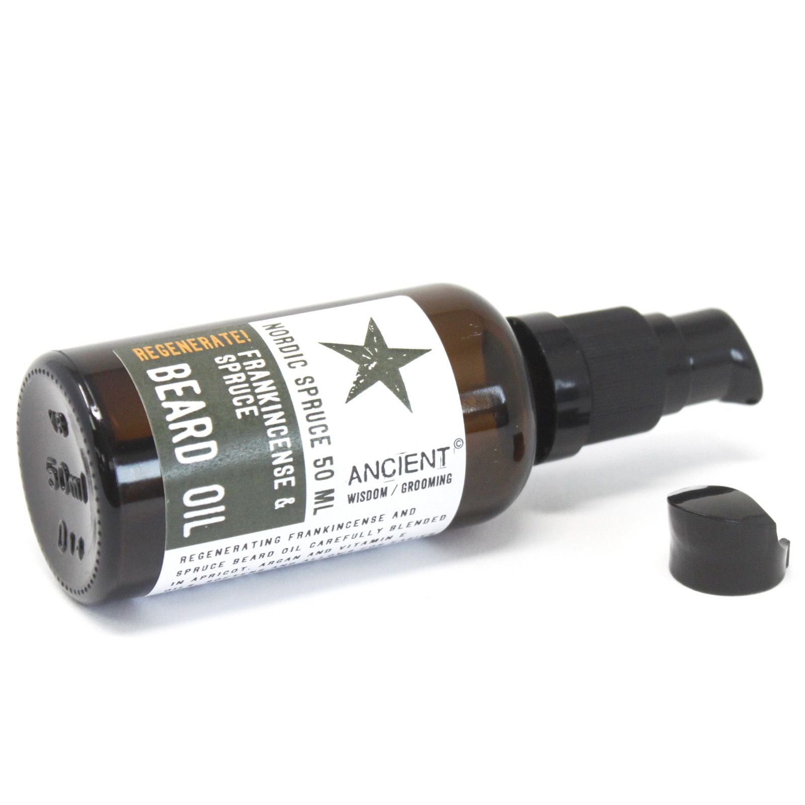 50ml Beard Oil – Nordic Spruce – Revitalising! – beard oil, main product view