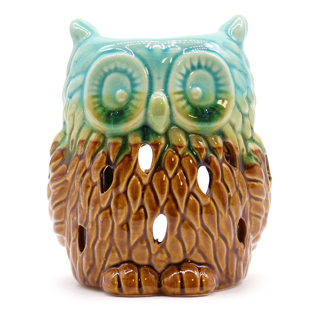 Classic Rustic Oil Burner – Owl (assorted) – oil burner, alternate product view 2