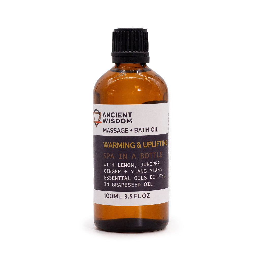 Warm & Uplifting Massage & Bath Body Oil 100ml – product image