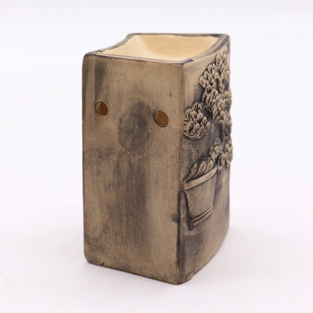 Hand Painted Bonsai Burner – Slate – Oil Burner – oil burner, alternate product view 2