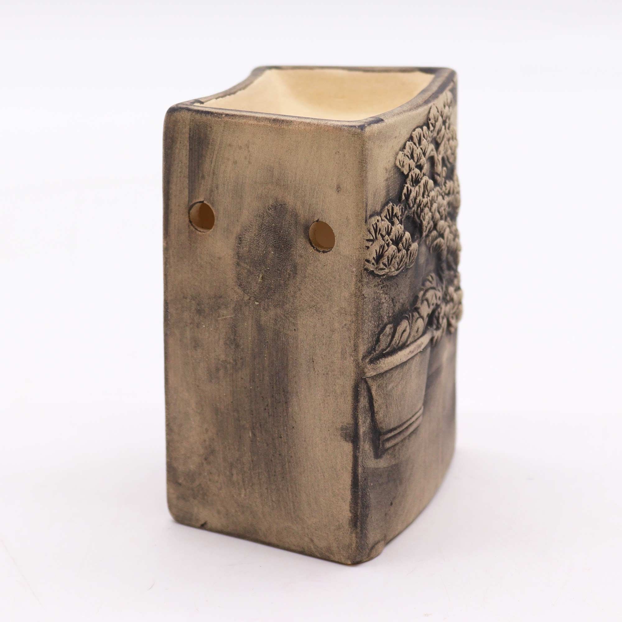Hand Painted Bonsai Burner – Slate – Oil Burner – oil burner, alternate product view 2