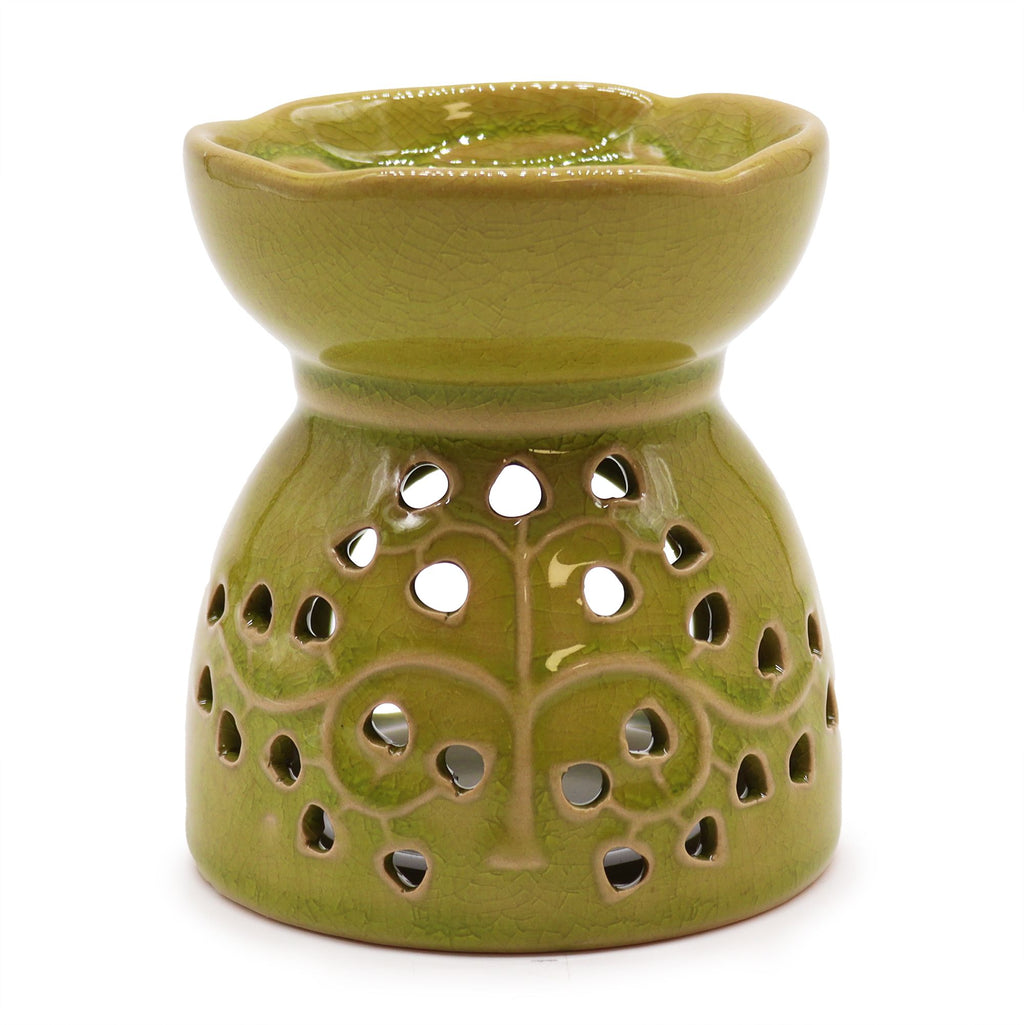 Tree of Life Oil Burner – Lime – oil burner, main product view