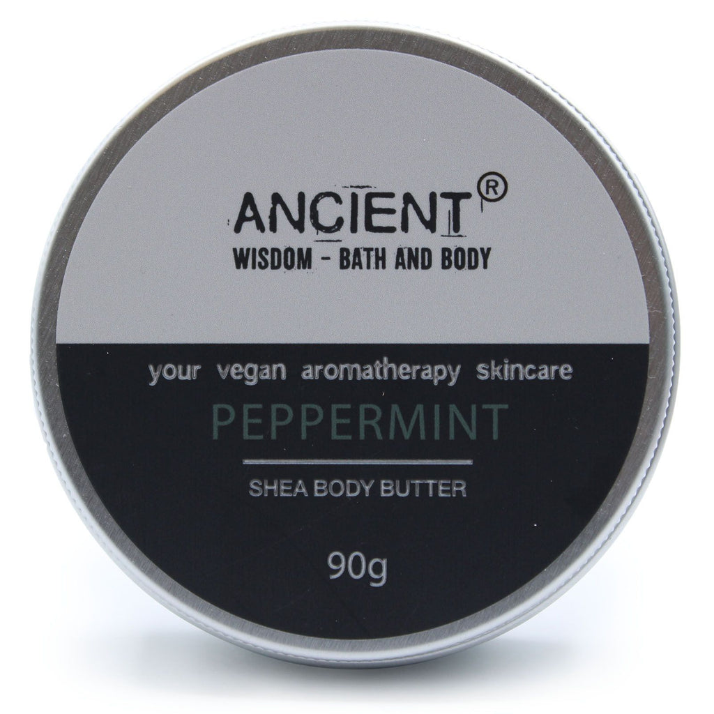 Aromatherapy Shea Body Butter 90g – Peppermint – body butter, alternate product view 3