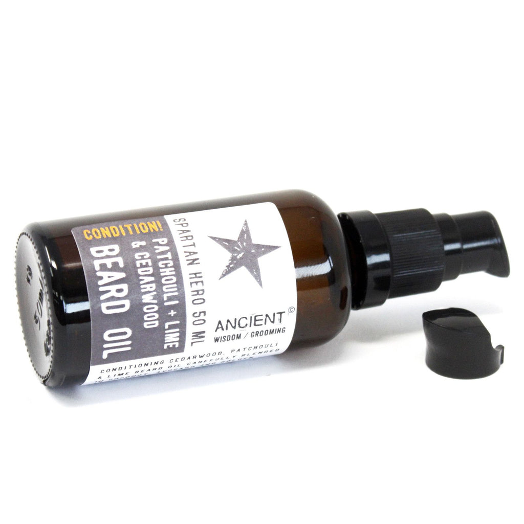 50ml Beard Oil – Spartan Hero – Condition! – beard oil, alternate product view 2