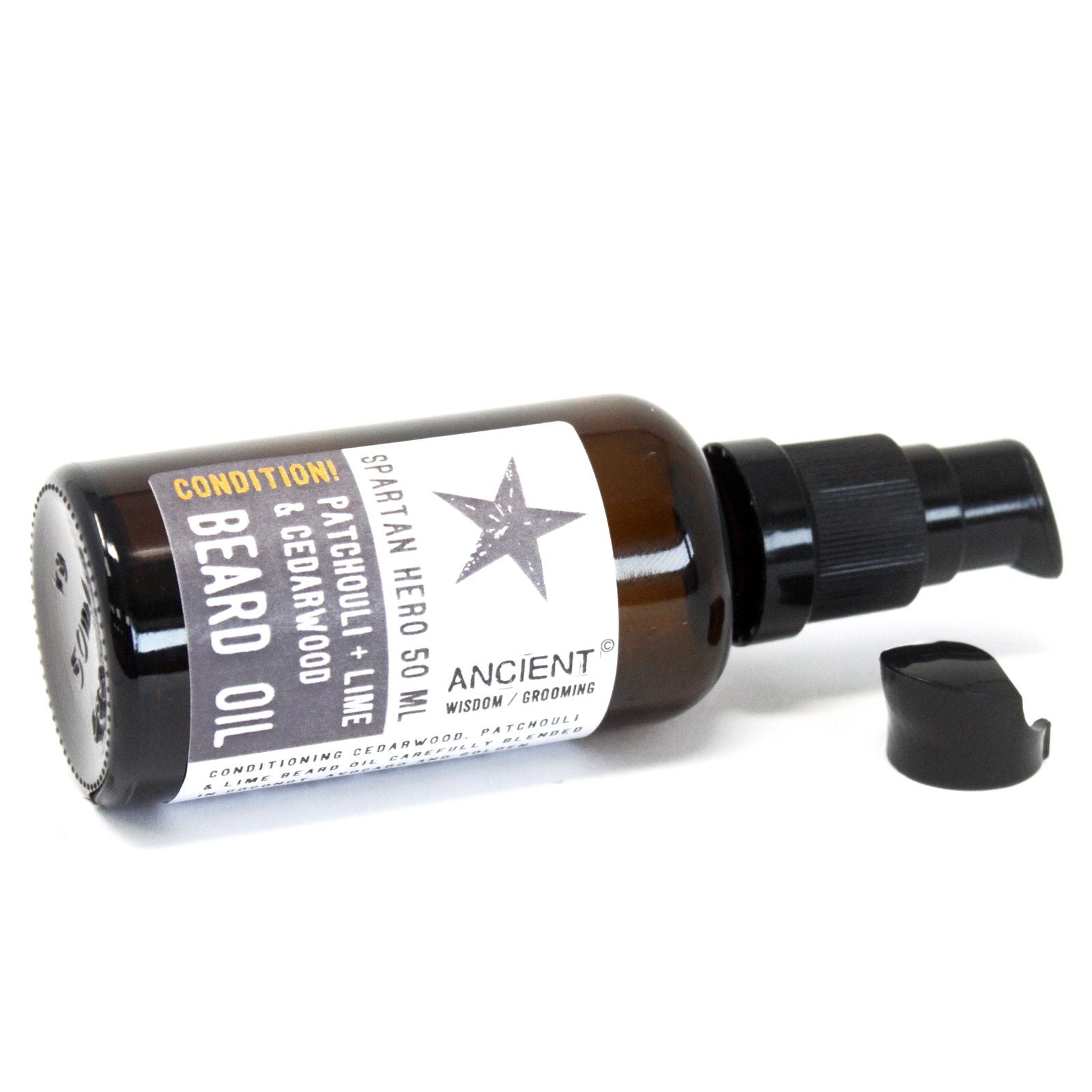 50ml Beard Oil – Spartan Hero – Condition! – beard oil, alternate product view 2