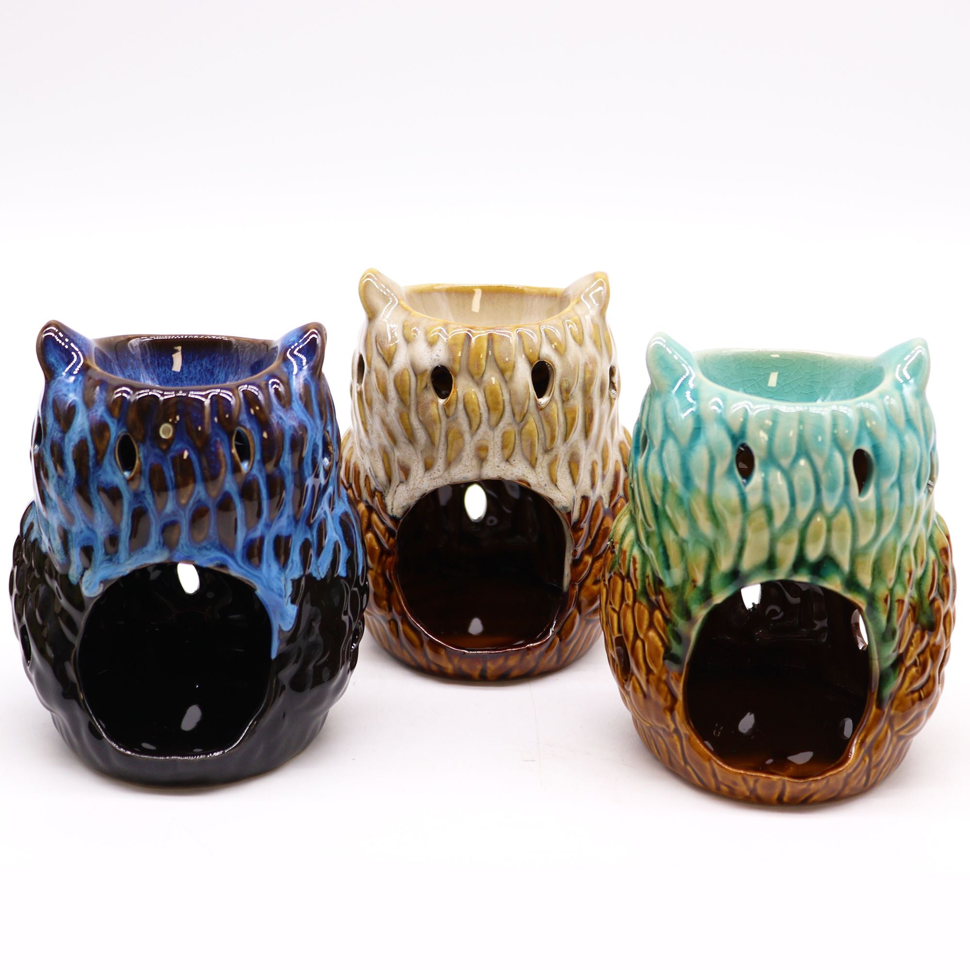 Classic Rustic Oil Burner – Owl (assorted) – oil burner, alternate product view 4