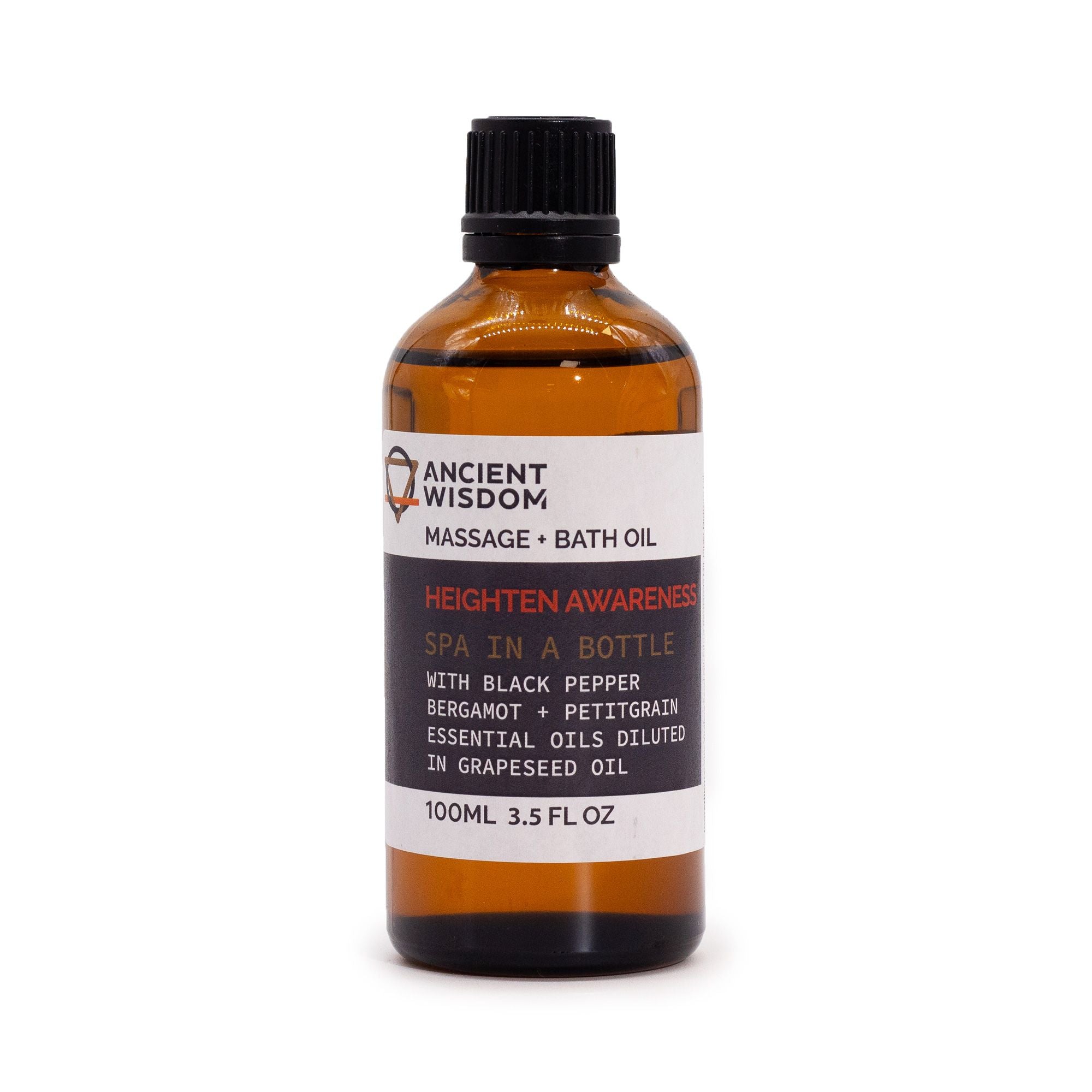 Heighten Awareness Massage & Bath Body Oil 100ml – product image