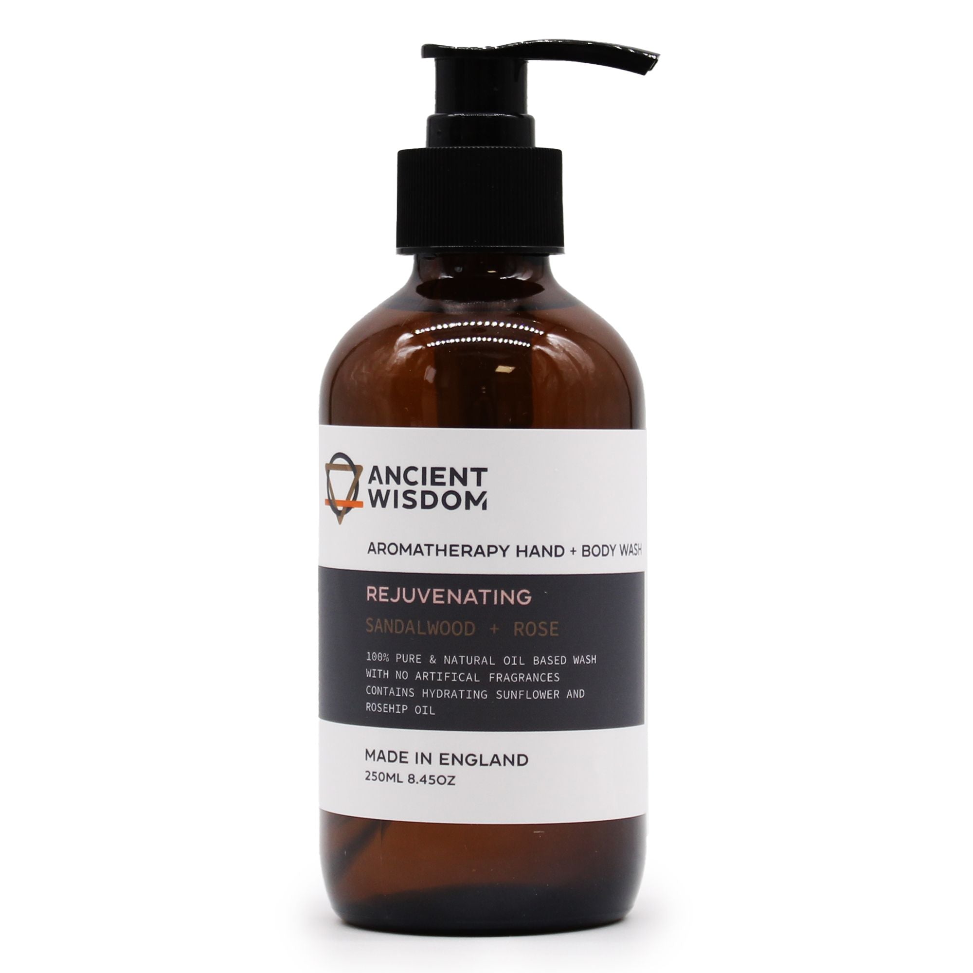 Sandalwood & Rose Hand & Body Wash 250ml – Hand And Body Wash – hand and body wash, alternate product view 4