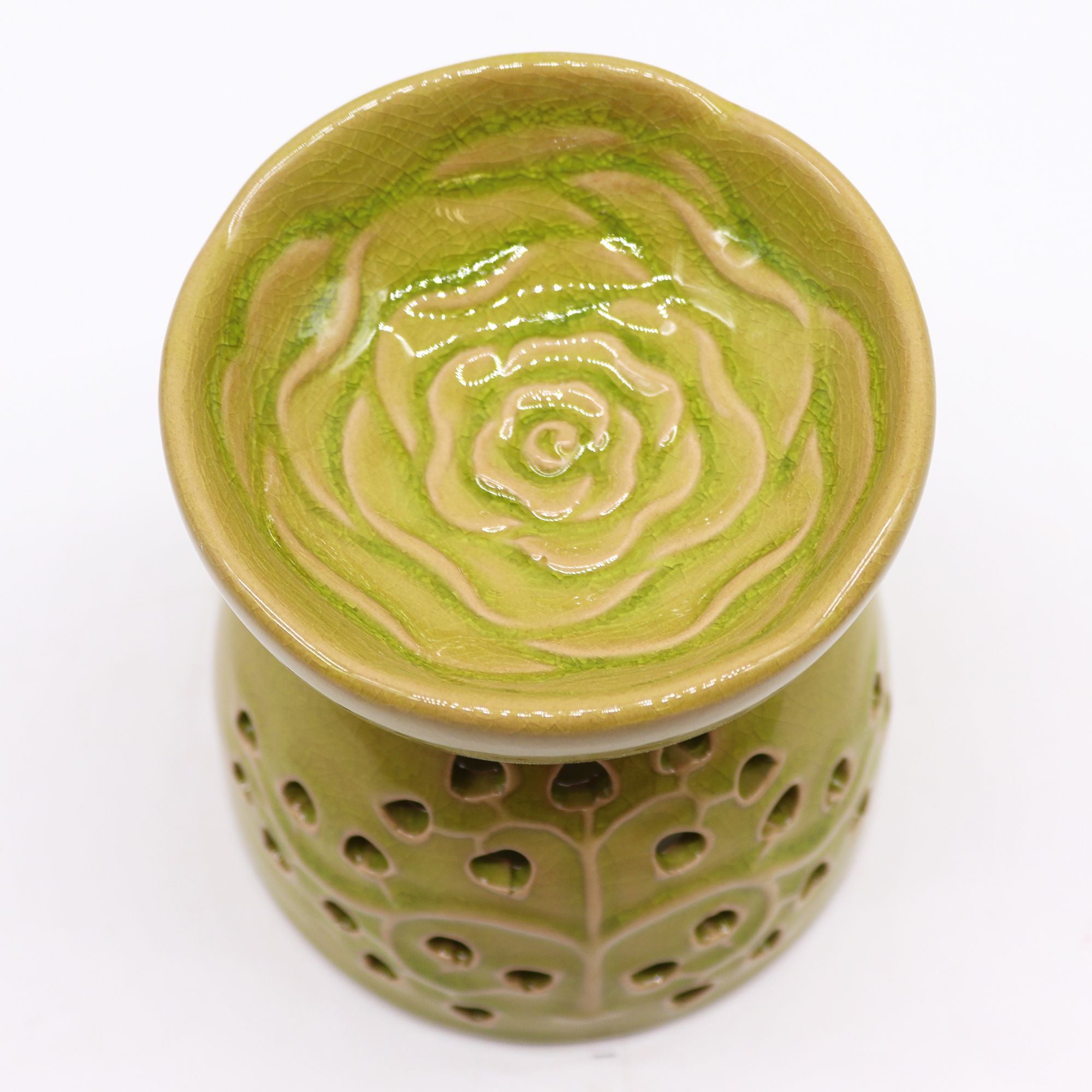 Tree of Life Oil Burner – Lime – oil burner, alternate product view 3