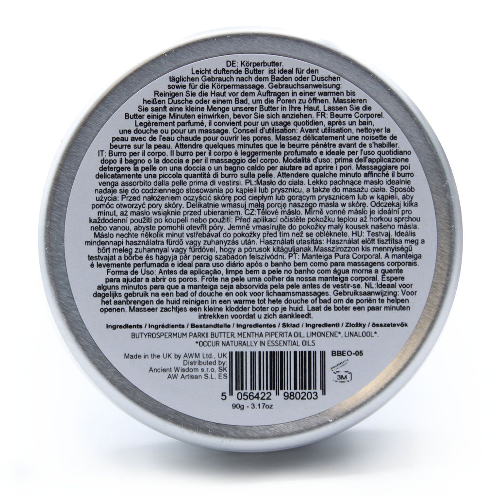 Aromatherapy Shea Body Butter 90g – Peppermint – body butter, alternate product view 4
