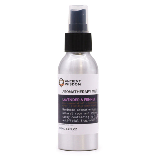 100ml Essential Oil Mist – Lavender & Fennel – Aromatherapy Mist – aromatherapy mist, main product view