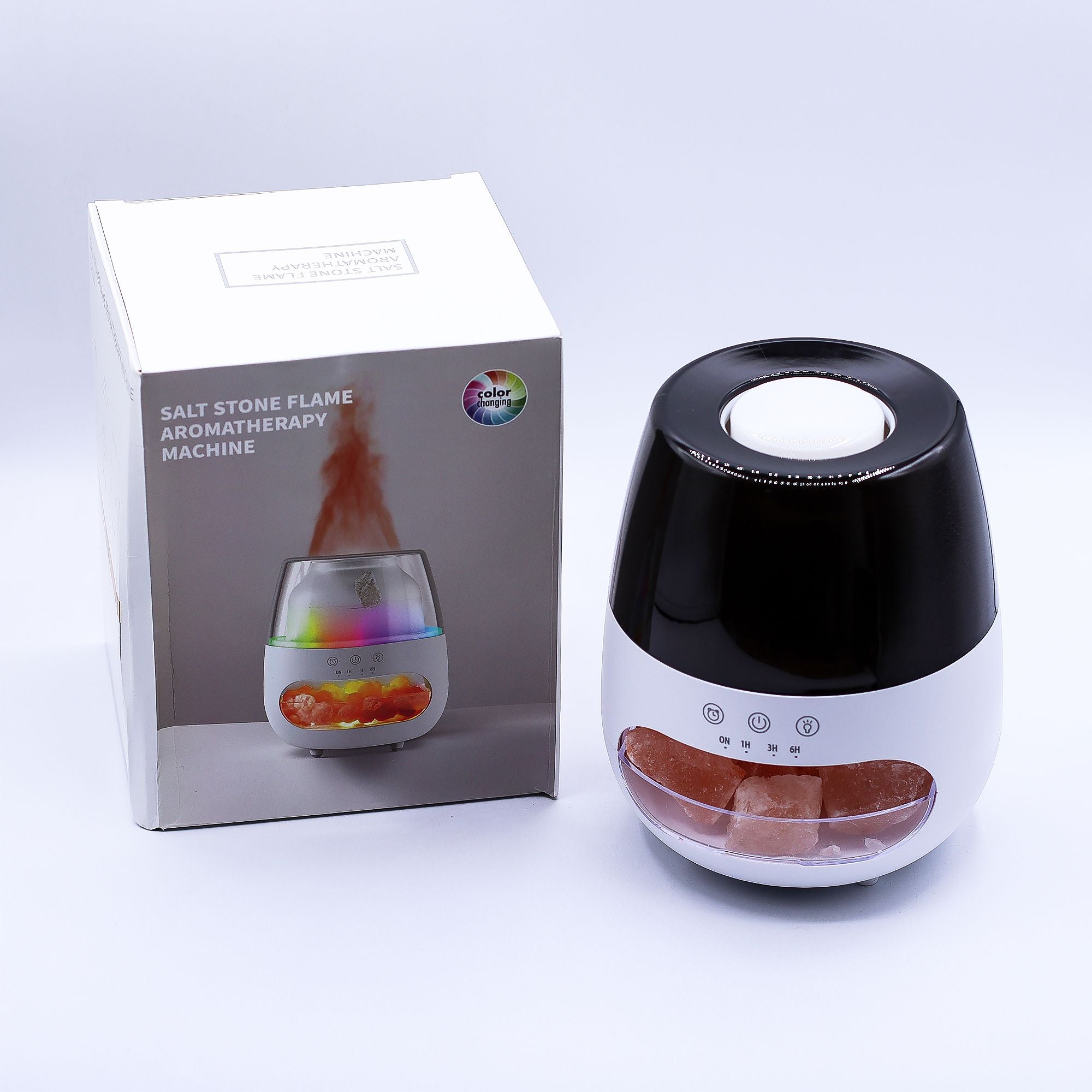Salt Stone Flame Effect Aromatherapy Essential Oil Diffuser – gallery image 6
