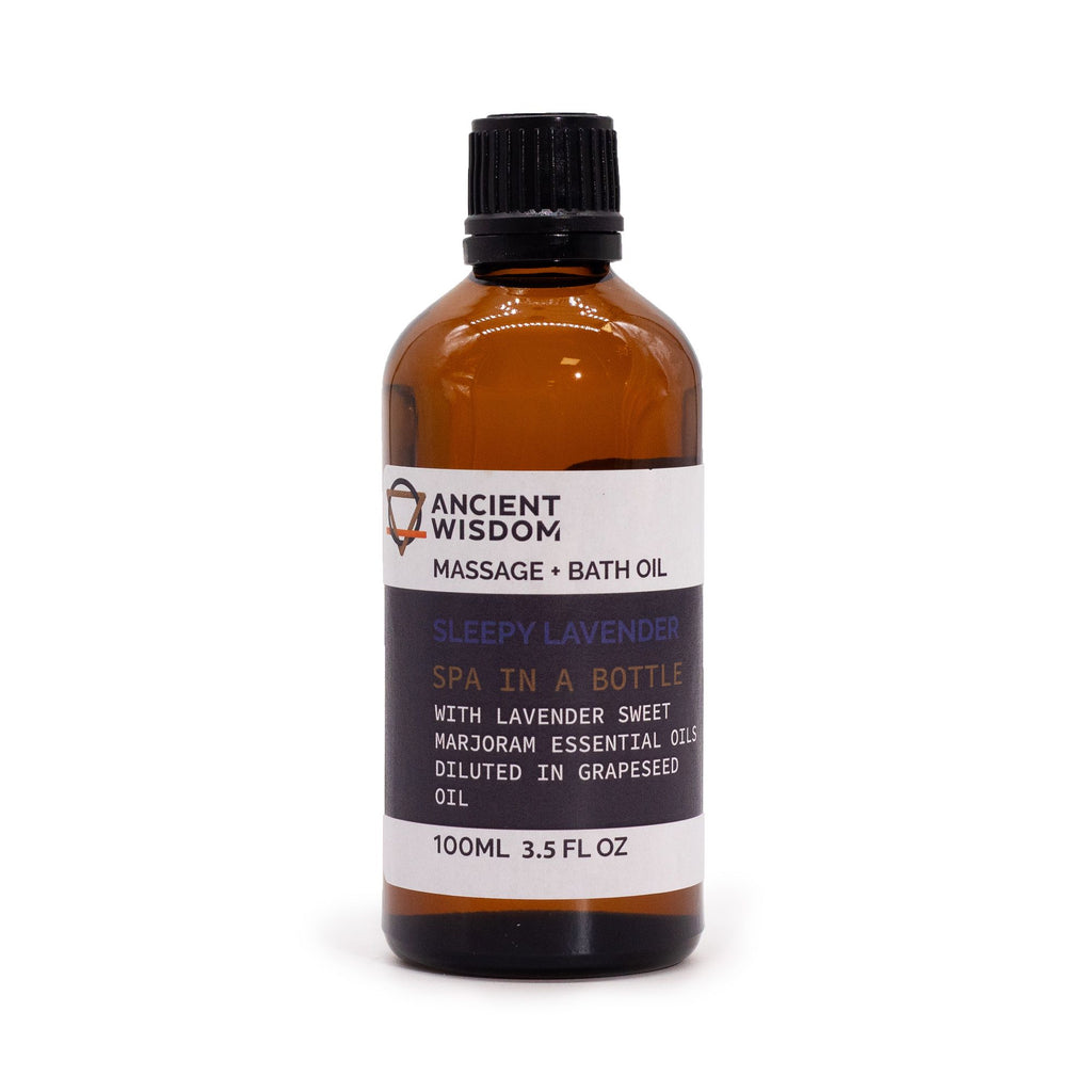 Sleepy Lavender Massage & Bath Body Oil 100ml – product image