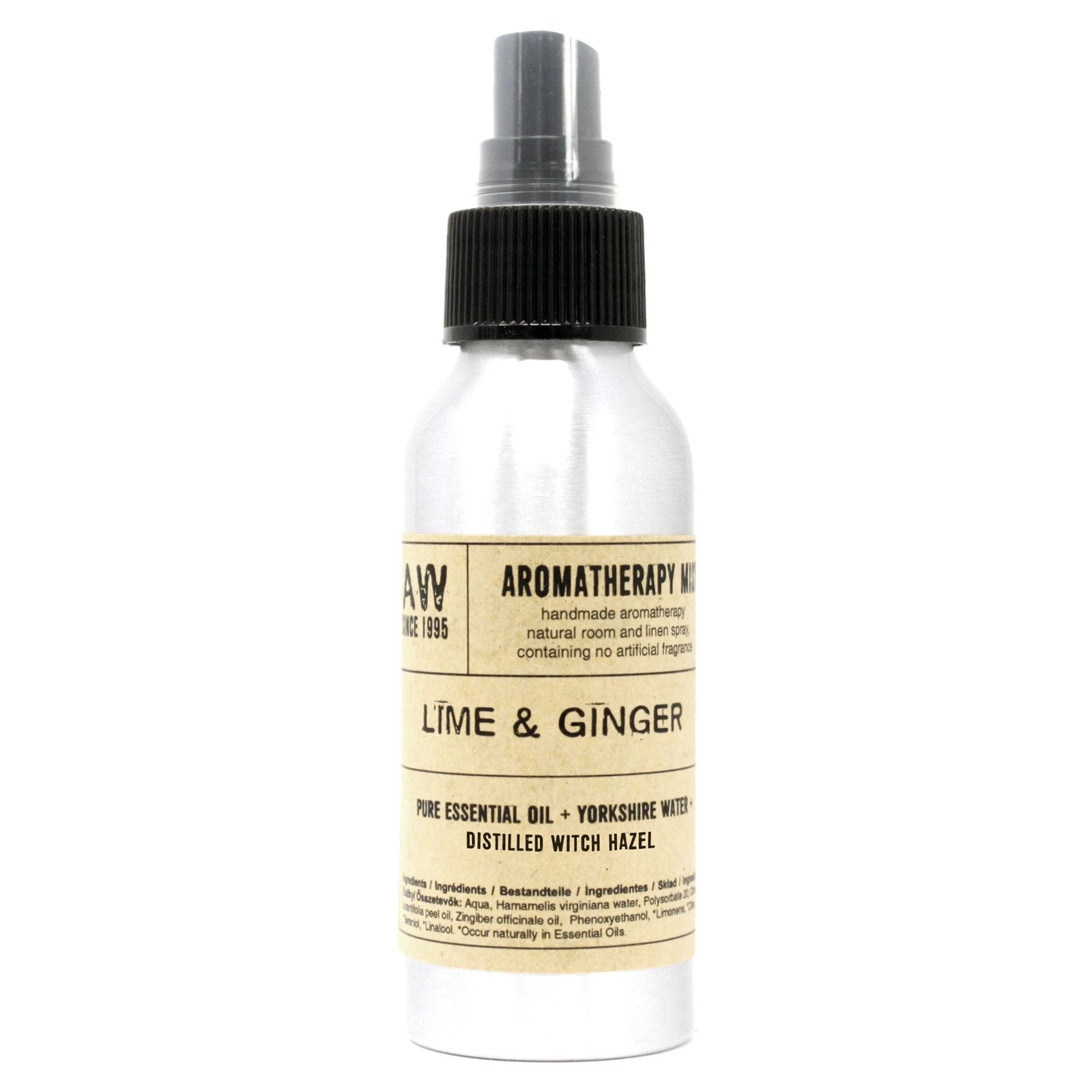 100ml Essential Oil Mist – Lime & Ginger – Aromatherapy Mist – aromatherapy mist, alternate product view 3
