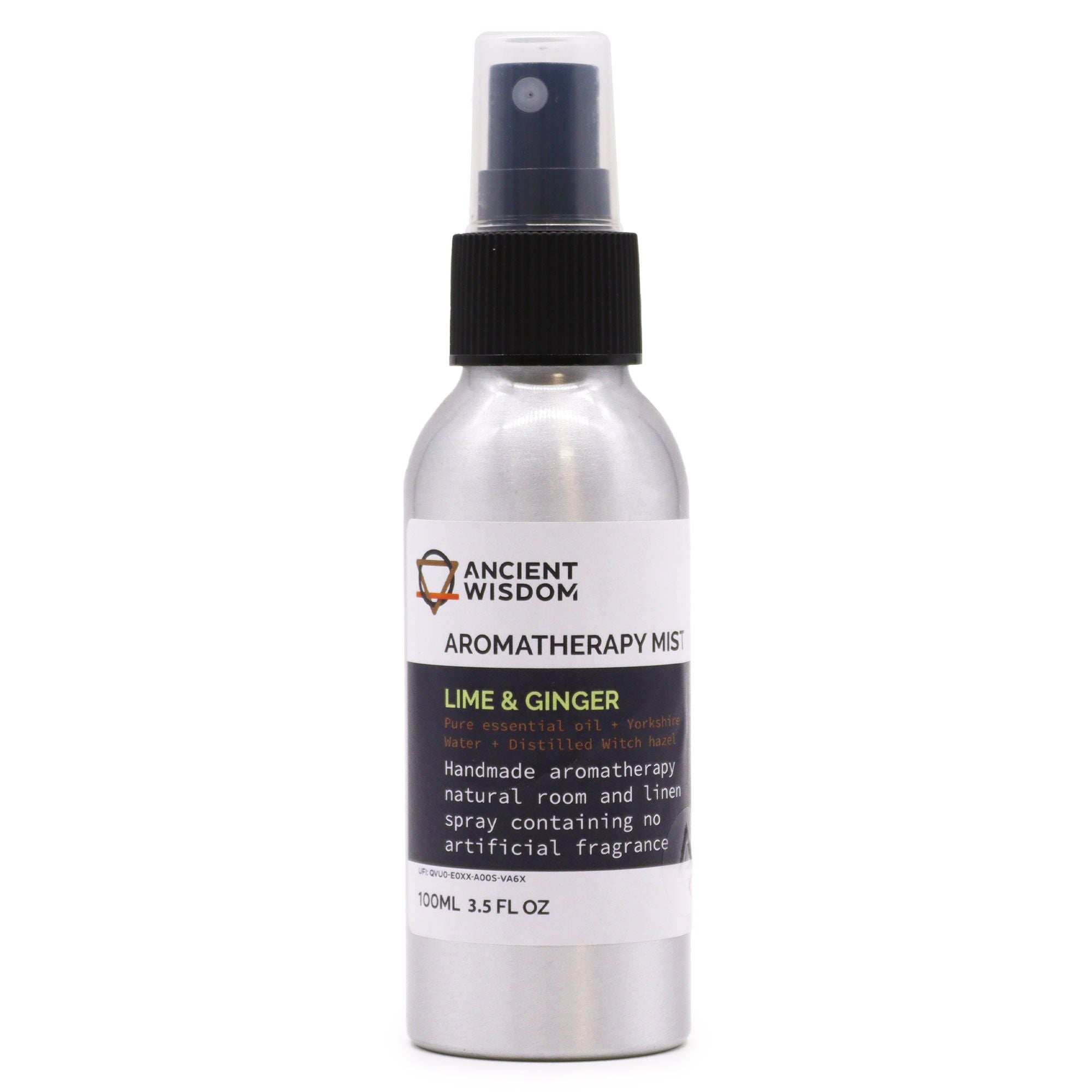 100ml Essential Oil Mist – Lime & Ginger – Aromatherapy Mist – aromatherapy mist, main product view