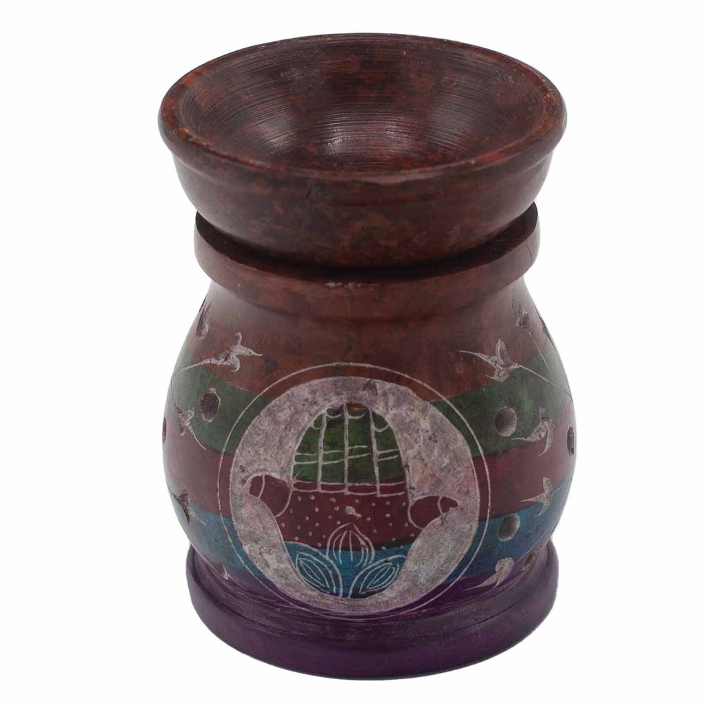 Soapstone Oil Burner 10cm – Hamsa – Five Colours – oil burner, main product view