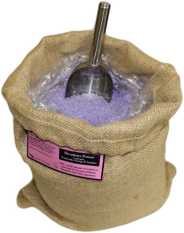 Decadence Potion 7kg Hessian Sack – Bath Salts – bath salts, alternate product view 2