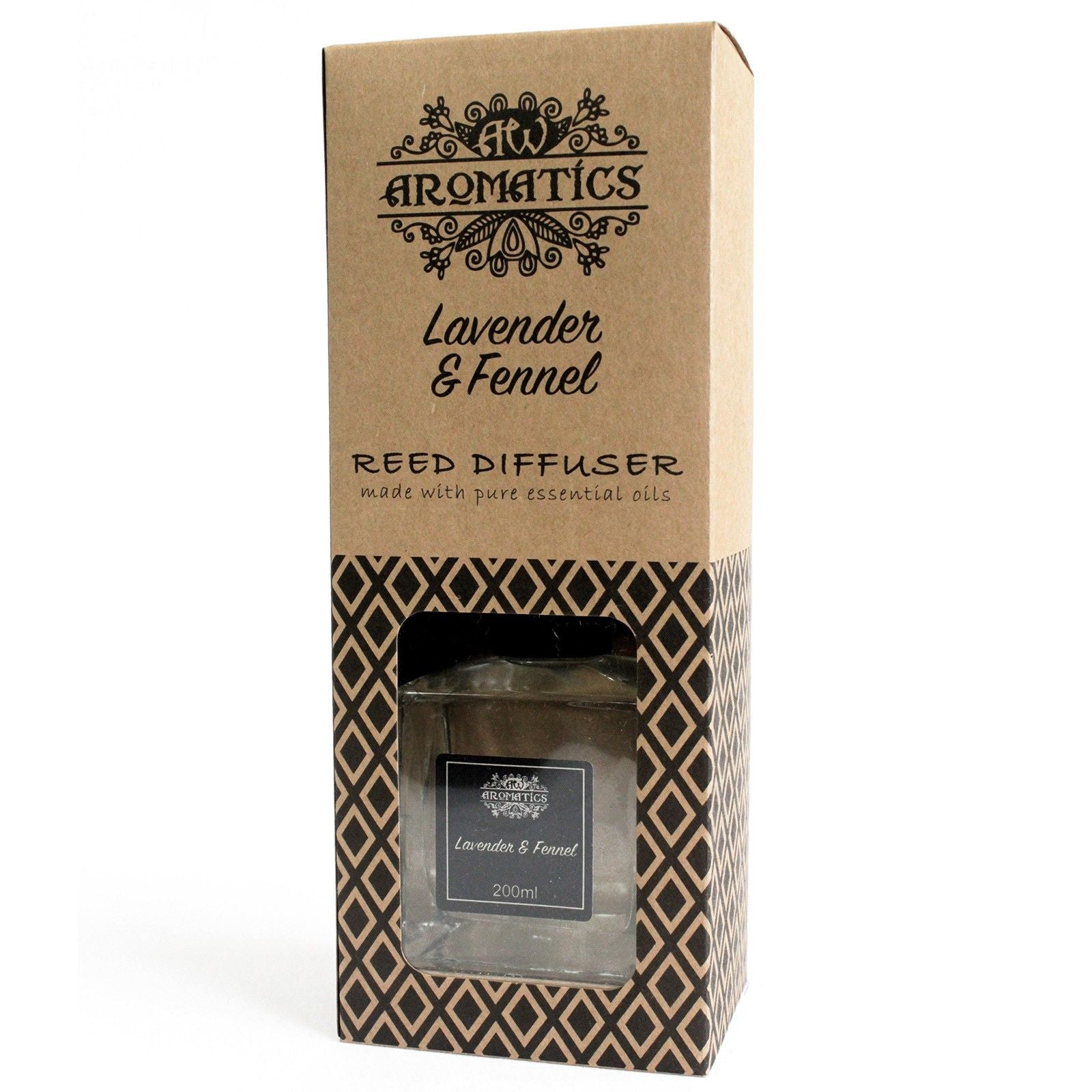 200ml Lavender & Fennel Essential Oil Reed Diffuser – reed diffuser, alternate product view 2