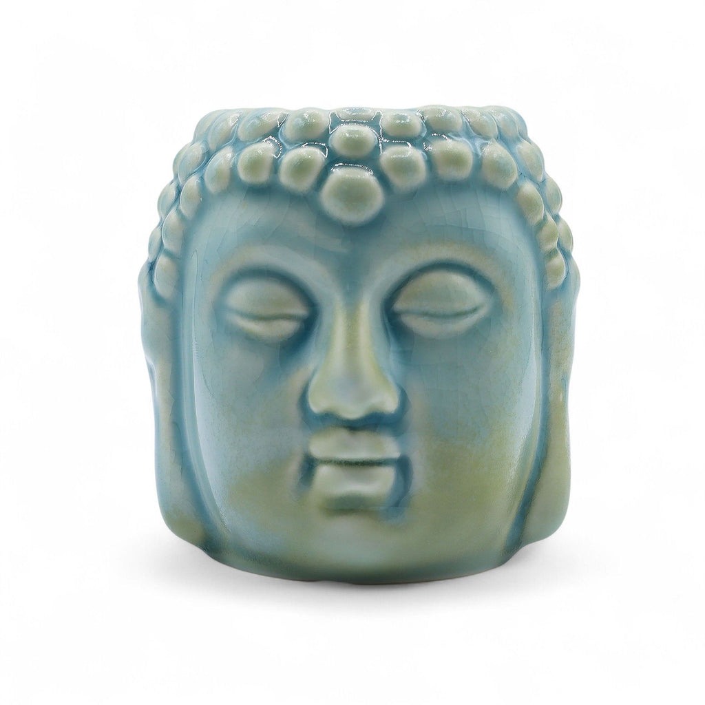 Buddha Oil Burner – Blue – blue oil burner, alternate product view 3