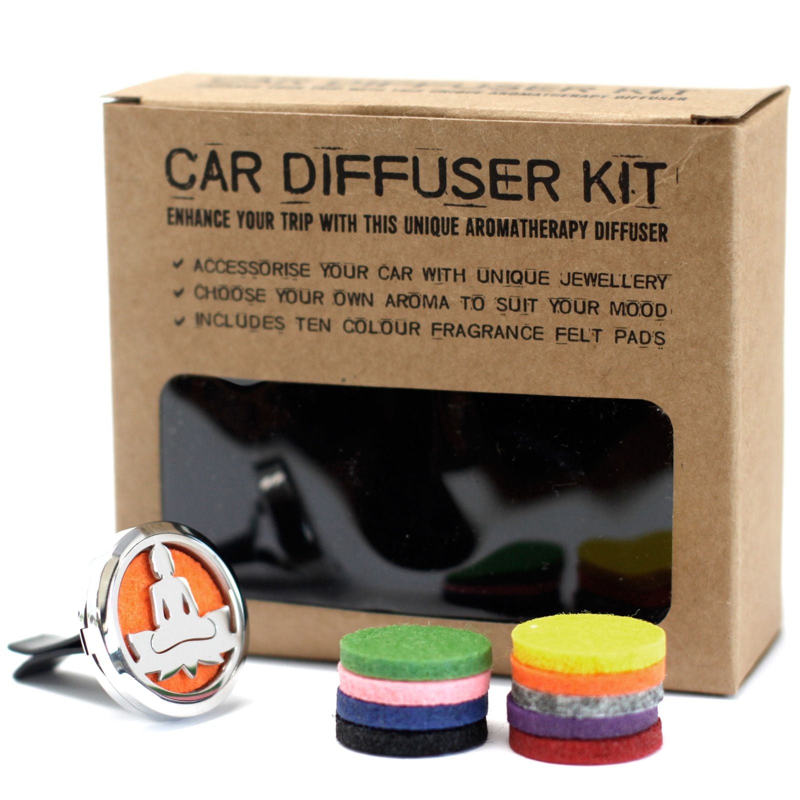 Car Diffuser Kit – Lotus Buddha – 30mm – car diffuser, alternate product view 2