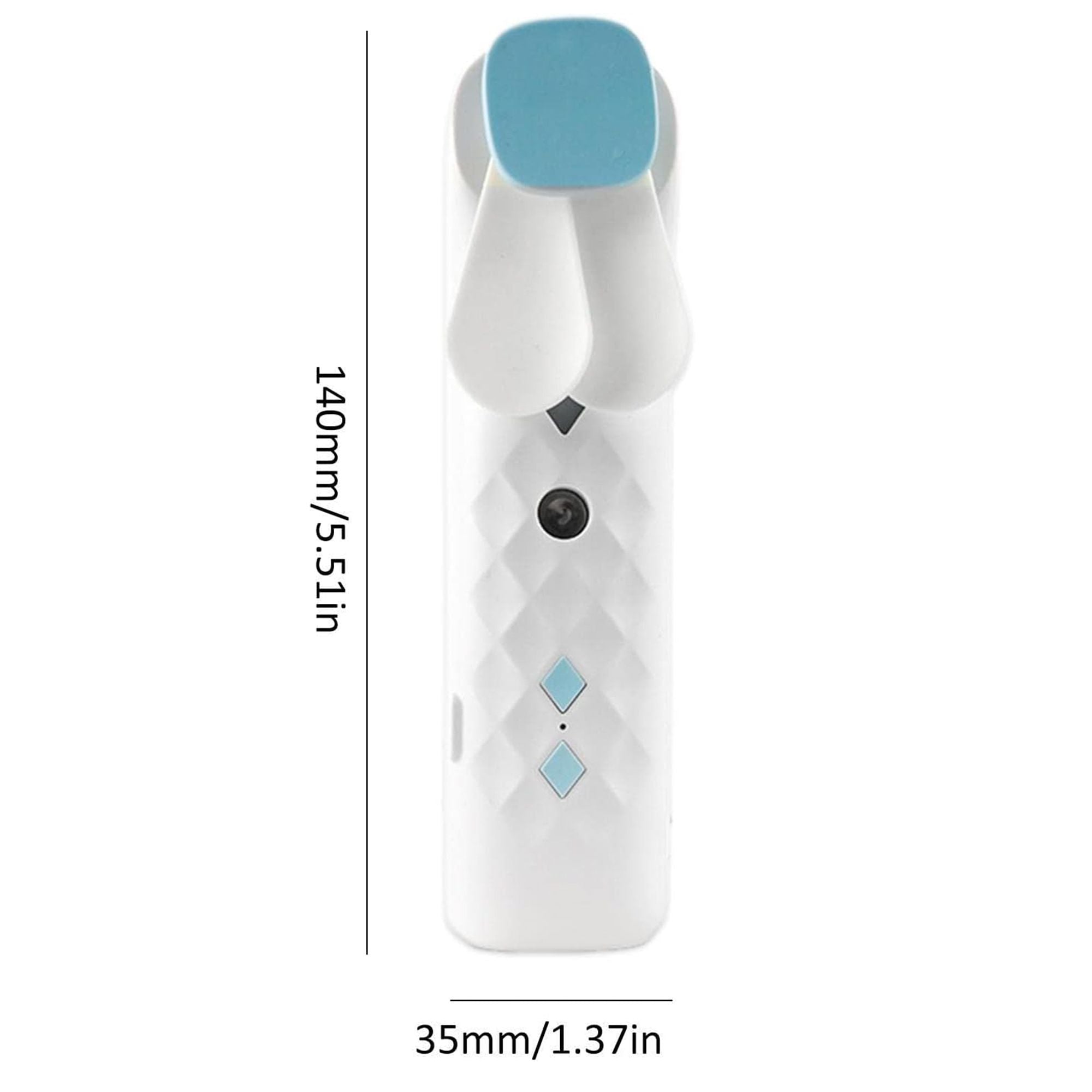 White Nano Mist Face Fan & Spray – USB chargable – Aromatherapy Mist – white aromatherapy mist, alternate product view 2